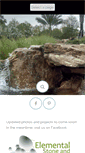 Mobile Screenshot of elementalstoneandwaterworks.com